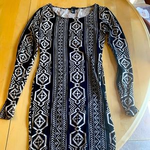Aztec printed dress